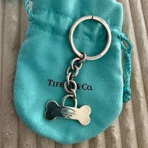 Tiffany & Co. Silver Dog Bone keychain